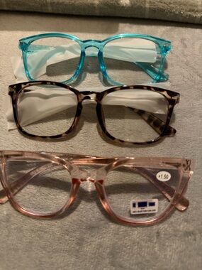 Tortoiseshell Square Reading Glasses - Brown/Black